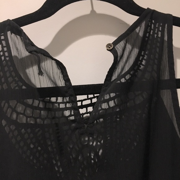 Dex Black Beaded Detail Blouson Dress - Picture 9 of 12